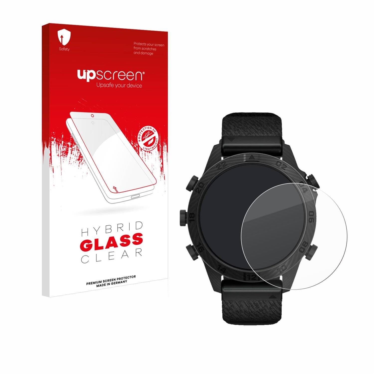 upscreen Hybrid Glas Panzer-Folie für Garmin Marq Commander Gen