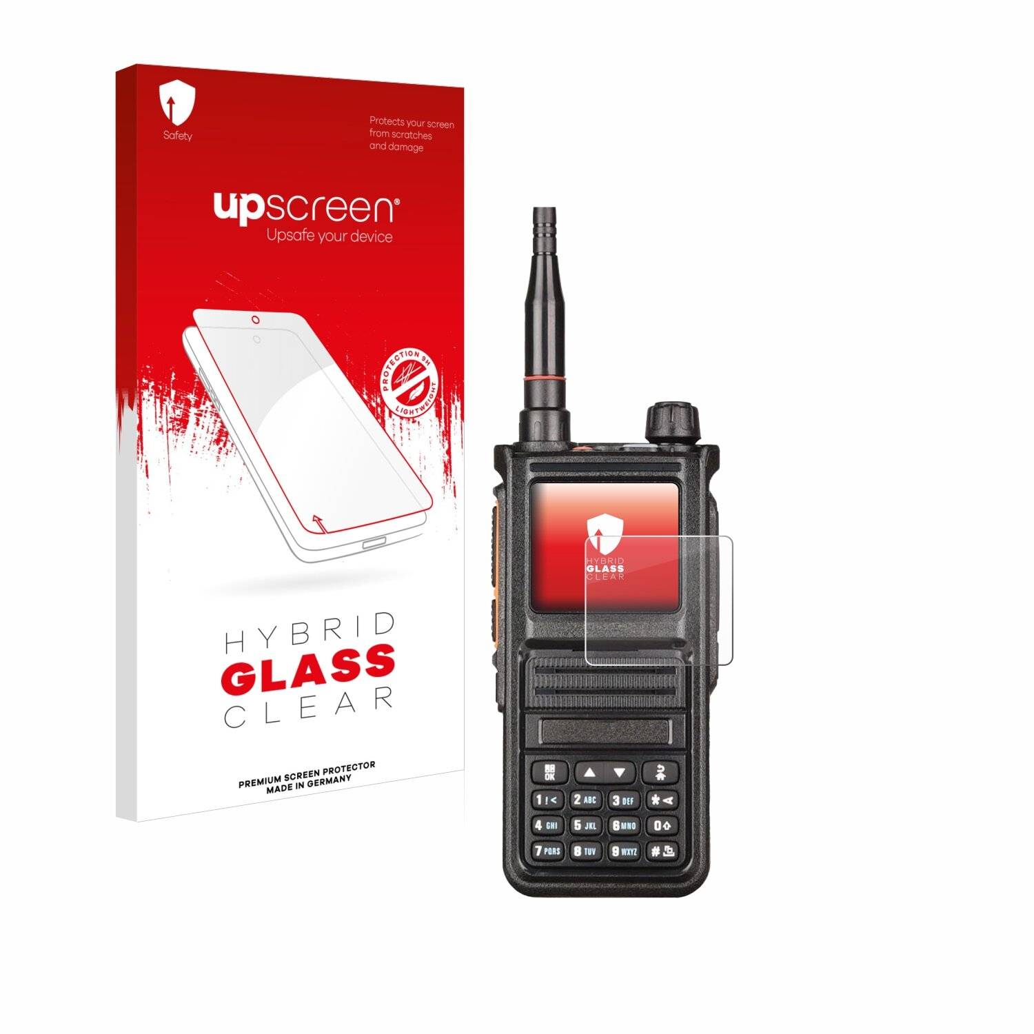 upscreen Hybrid Glas Panzer-Folie für Radtel
