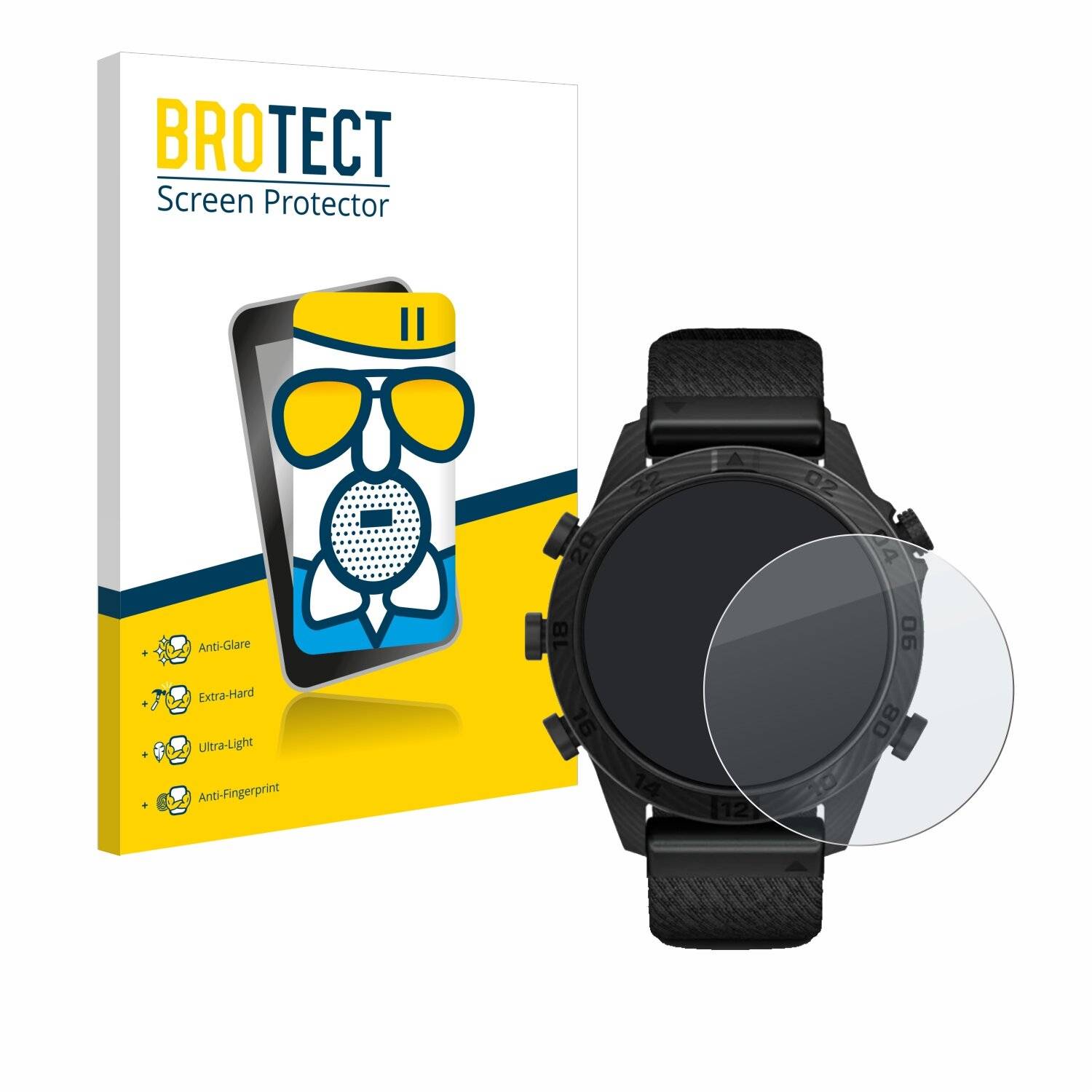 BROTECT AirGlass Matt Glas Panzer Folie für Garmin Marq Commander Gen