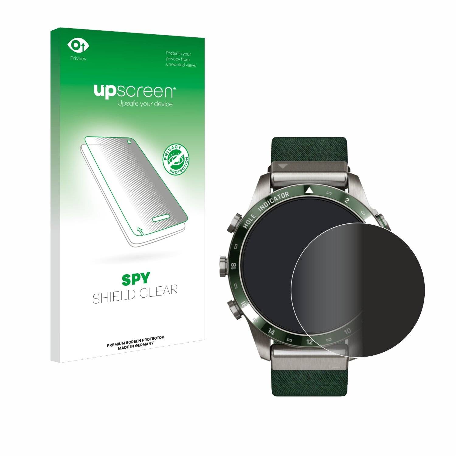upscreen Spy Shield Sichtschutz-Folie für Garmin Marq Golfer Gen