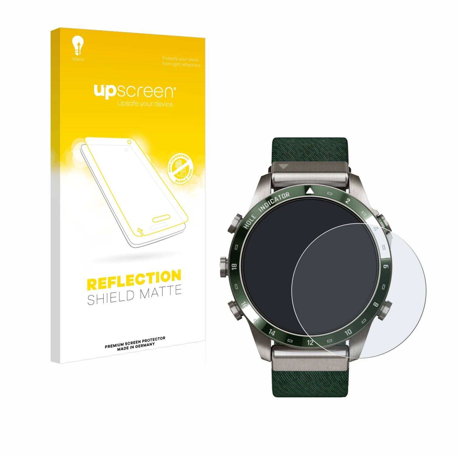 upscreen Reflection Shield Matt Schutzfolie für Garmin Marq Golfer Gen
