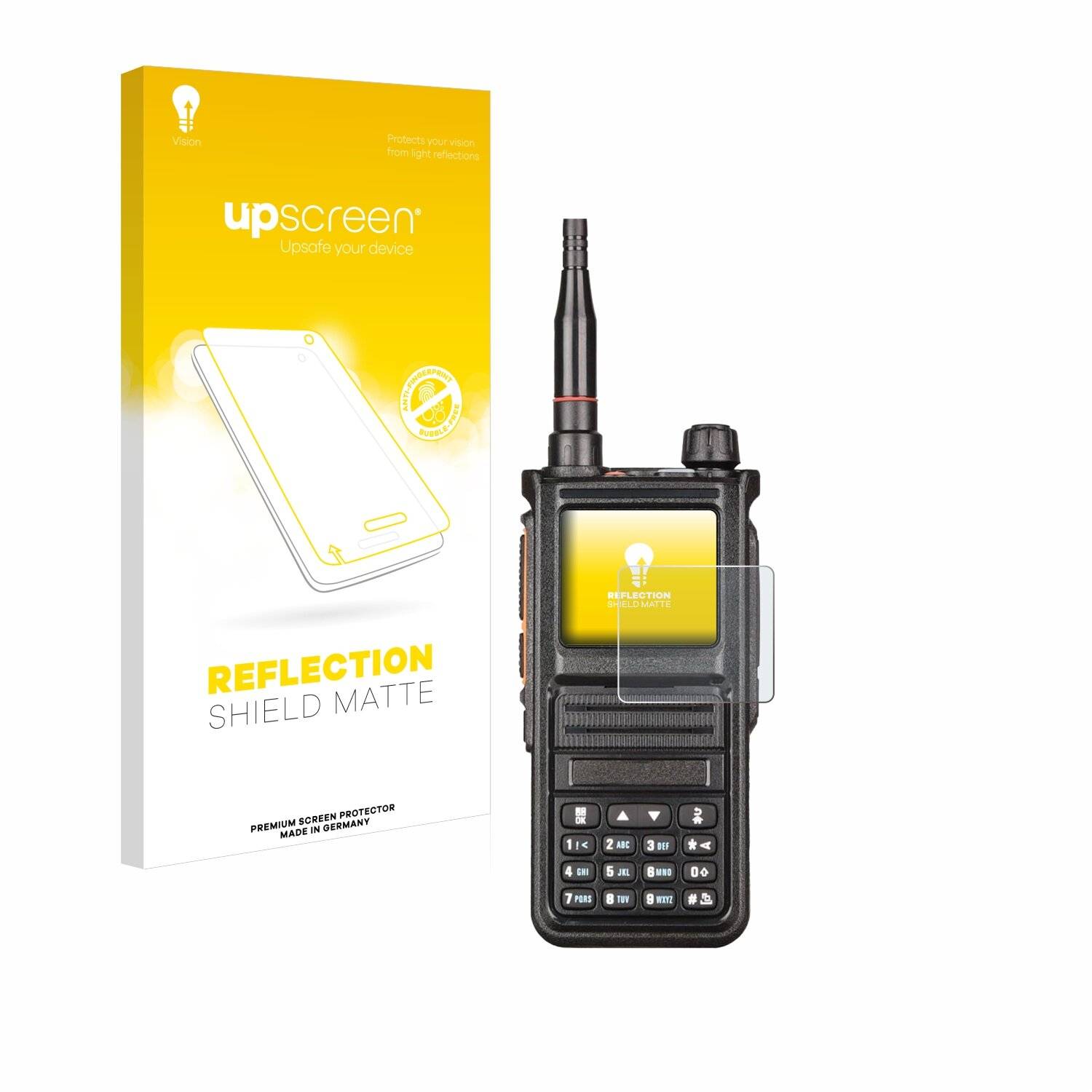 upscreen Reflection Shield Matt Schutzfolie für Radtel