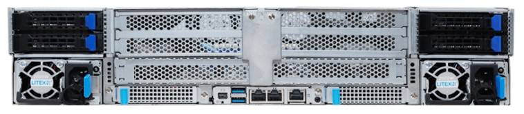 Gigabyte Rack Server R283-Z96 rev. AAE1 2U Dual Sockel SP5 R283-Z96-AAE1 - Serve