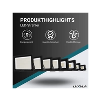 LUXULA LED-Fluter, EEK: F, 10W, 1000lm, 3000K, schwarz LUXULA LED-Fluter, EEK: F, 10W, 1000lm, 3000K, schwarz