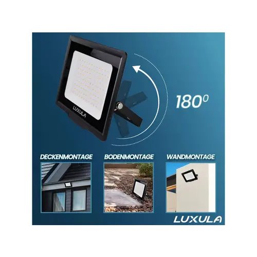 LUXULA LED-Fluter, EEK: F, 10W, 1000lm, 3000K, schwarz LUXULA LED-Fluter, EEK: F, 10W, 1000lm, 3000K, schwarz