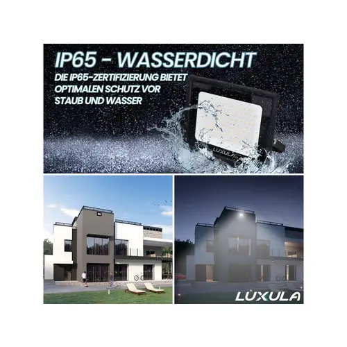 LUXULA LED-Fluter, EEK: F, 10W, 1000lm, 3000K, schwarz LUXULA LED-Fluter, EEK: F, 10W, 1000lm, 3000K, schwarz