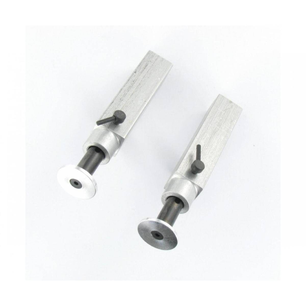 907375 - Modellbauteil,1:14 Alu Aufliegerstützen-Set (2) 73mm