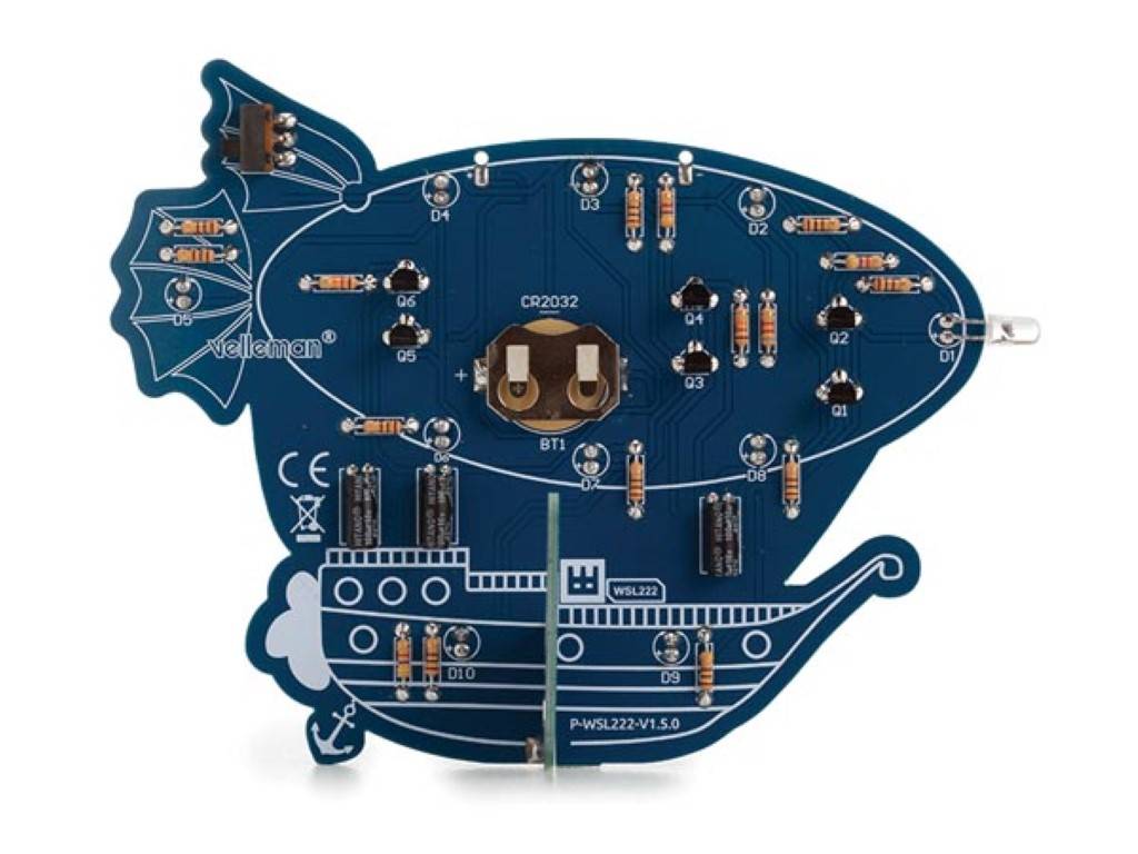 Lötbausatz, Zeppelin, im Retro-Design