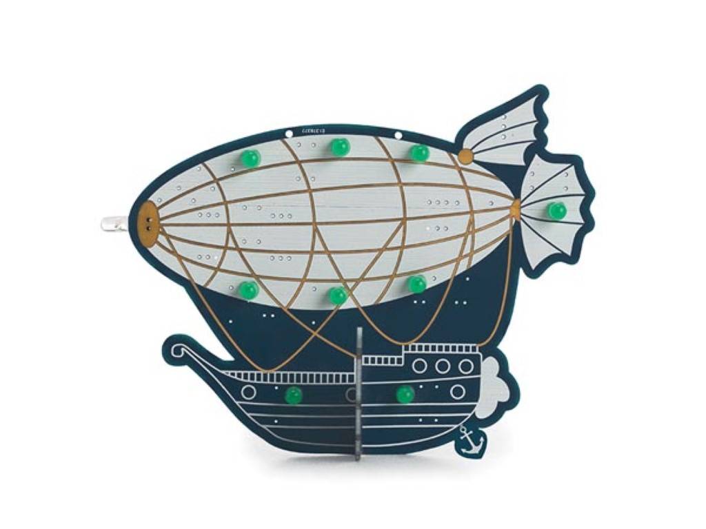 Lötbausatz, Zeppelin, im Retro-Design