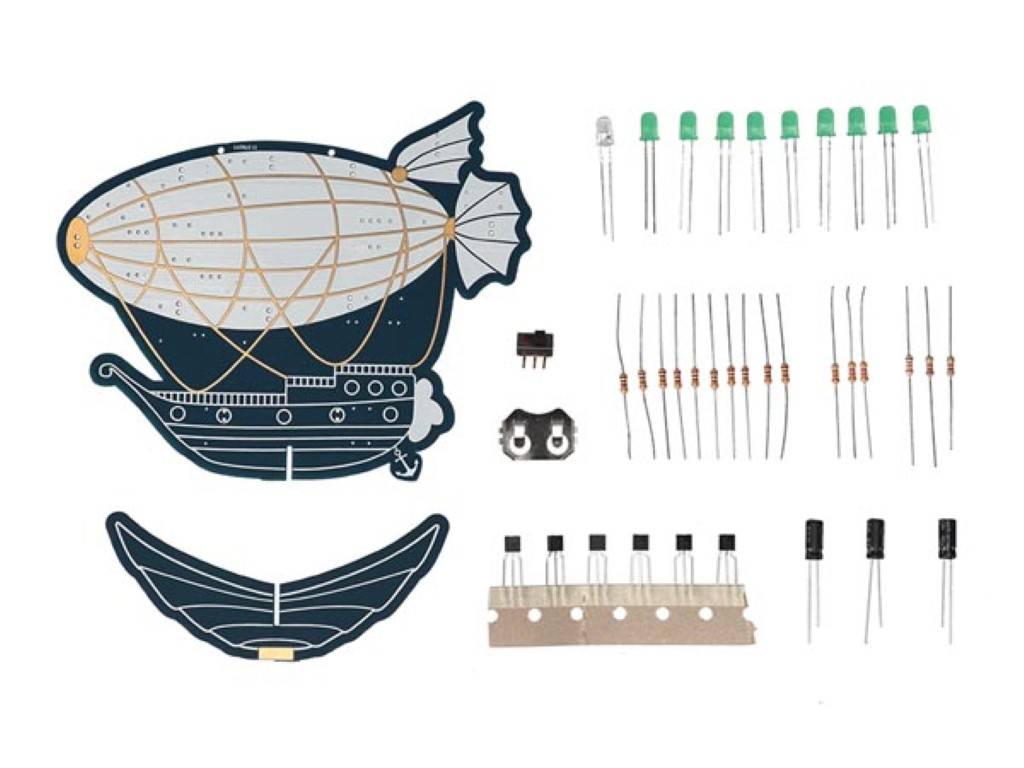 Lötbausatz, Zeppelin, im Retro-Design