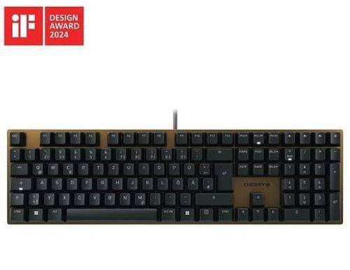 Cherry Tastatur KC 200 MX, mechanisch, USB, schwarz / braun