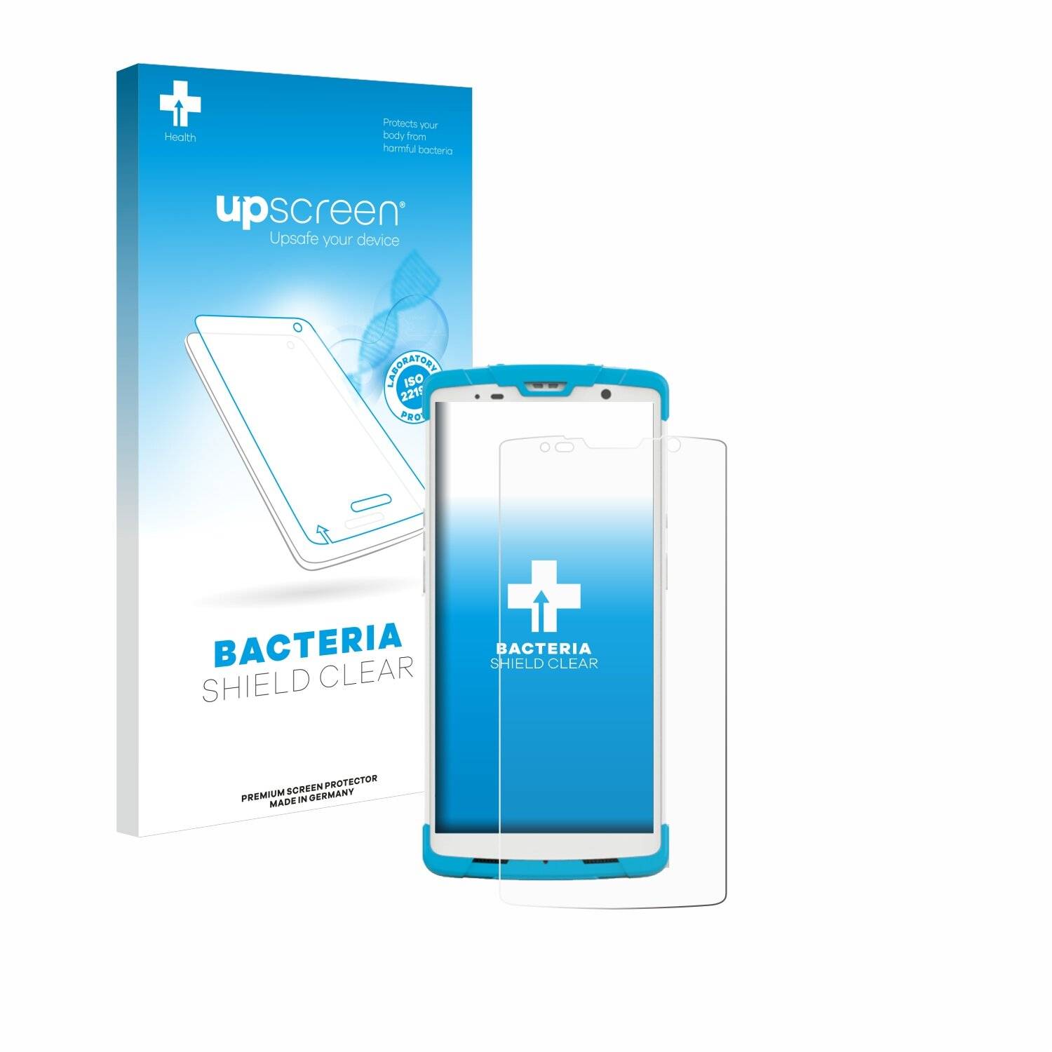 upscreen Bacteria Shield Schutzfolie für Newland SD55 Lynx II -