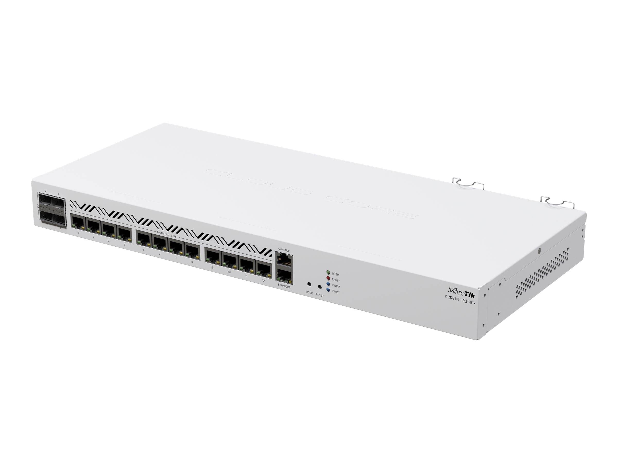MikroTik Cloud Core Router CCR2116-12G-4S+ - Router - 10GbE - an Rack montierbar