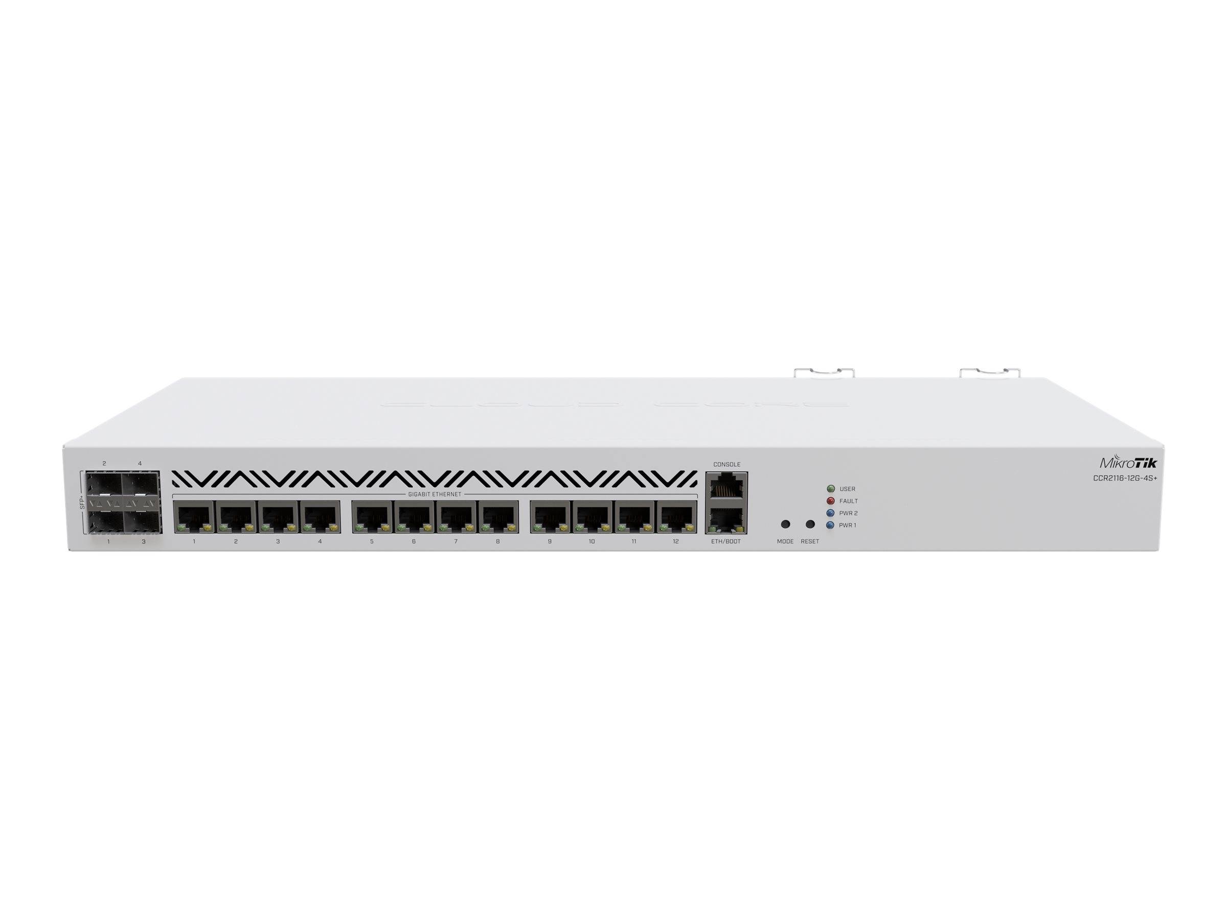 MikroTik Cloud Core Router CCR2116-12G-4S+ - Router - 10GbE - an Rack montierbar
