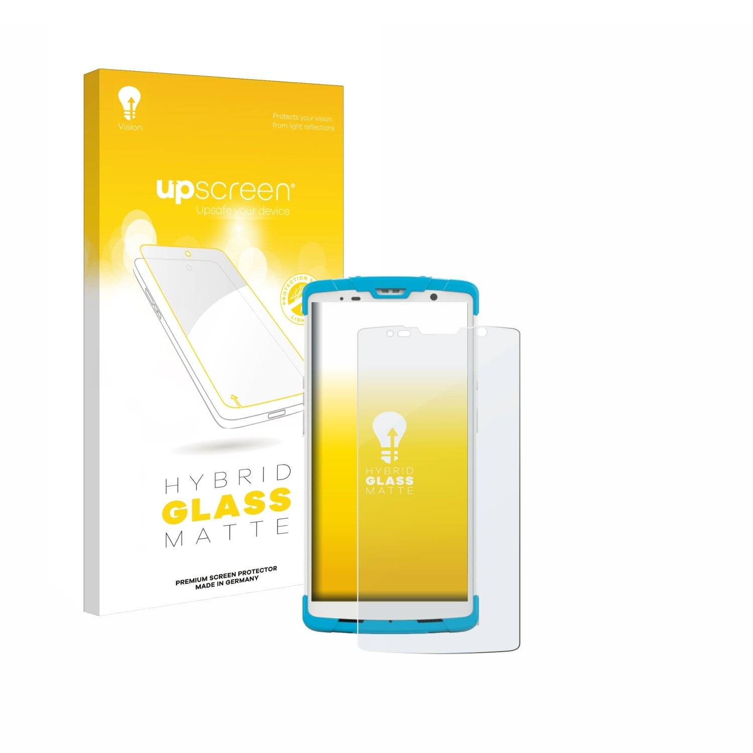 upscreen Hybrid Glas Matt Panzer-Folie für Newland SD55 Lynx