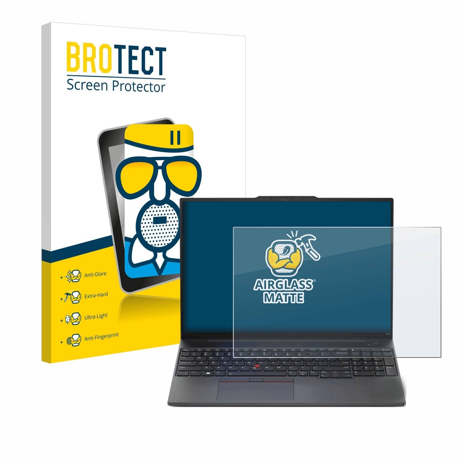 BROTECT AirGlass Matt Glas Panzer Folie für Lenovo ThinkPad E16 Gen