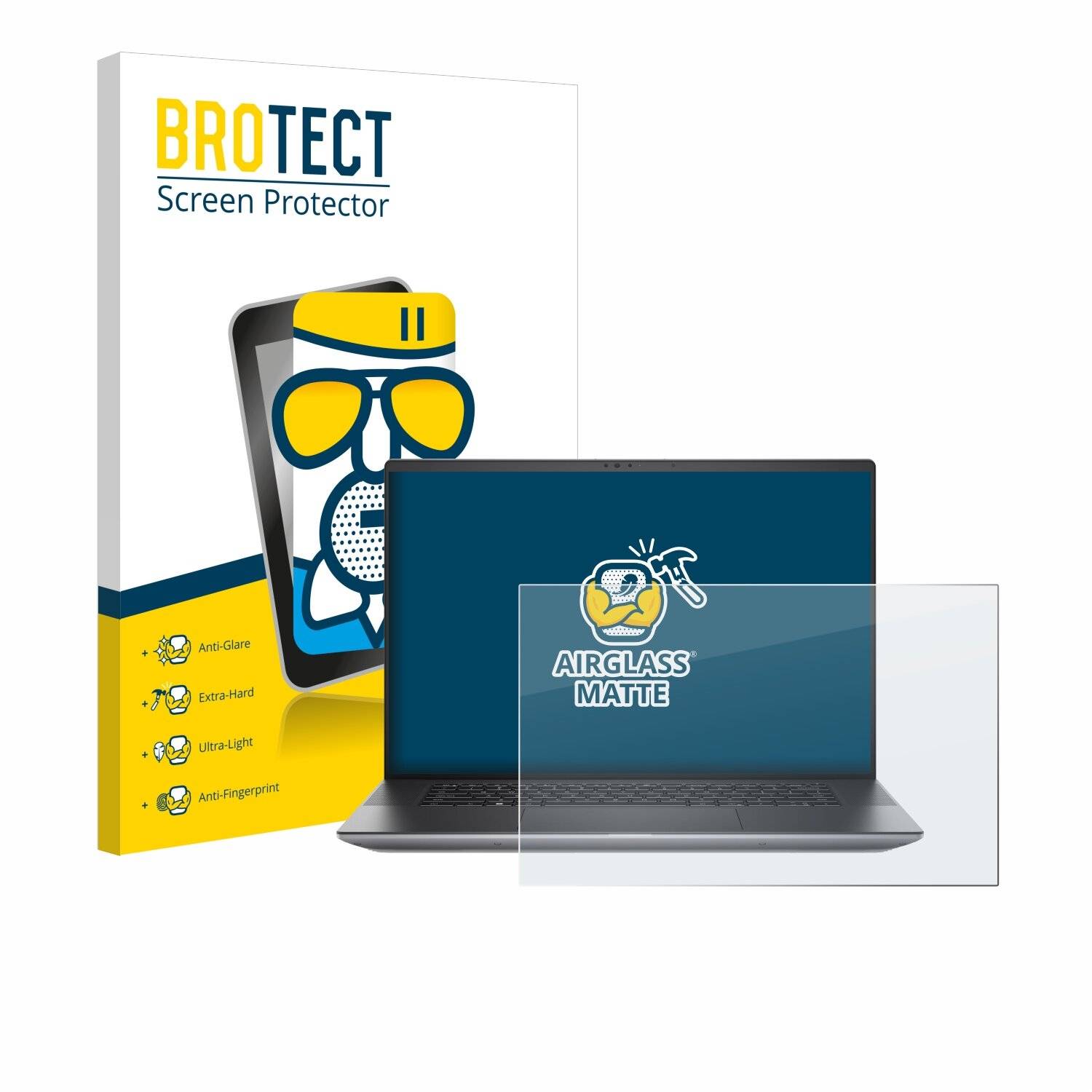 BROTECT AirGlass Matt Glas Panzer Folie für Dell Precision 5680