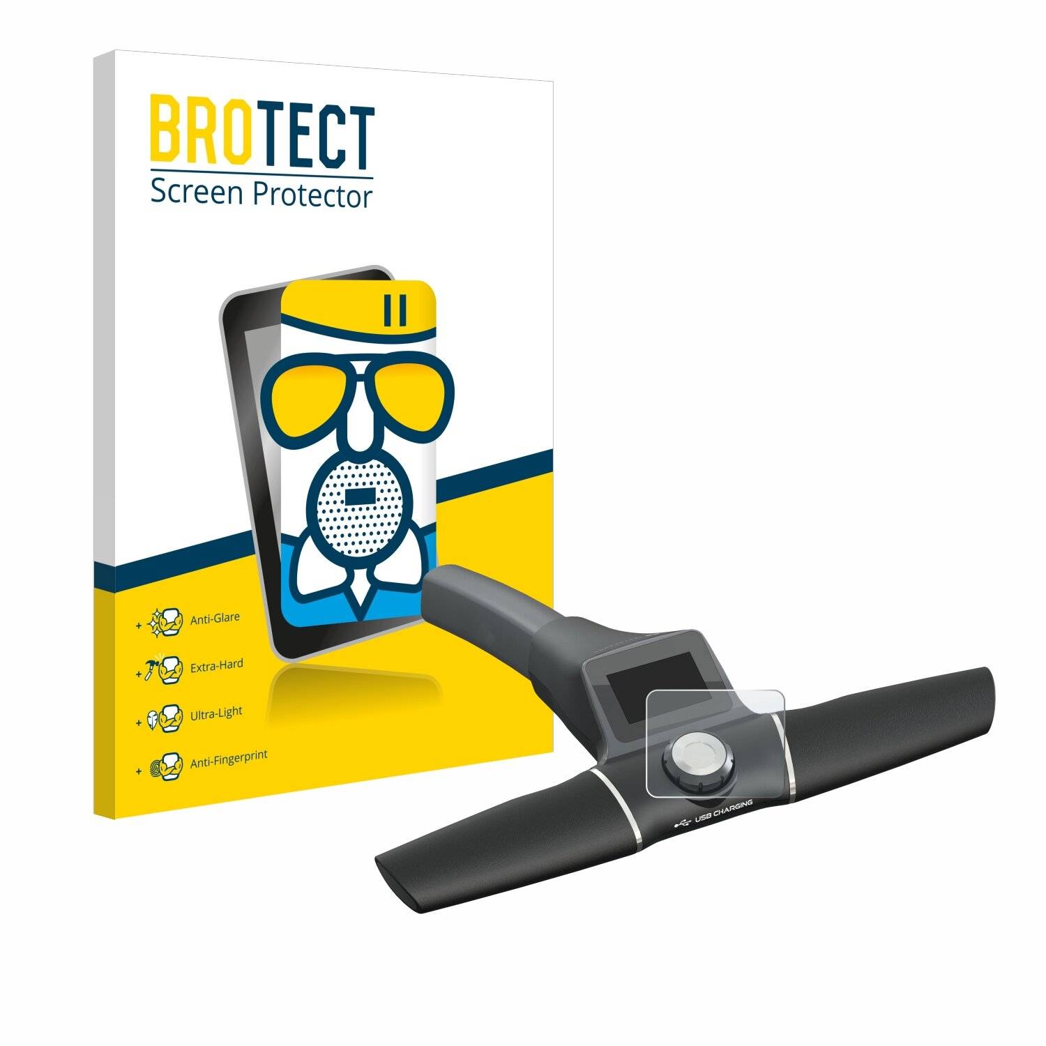 BROTECT AirGlass Matt Glas Panzer Folie für Motocaddy S1 Electric Trolley