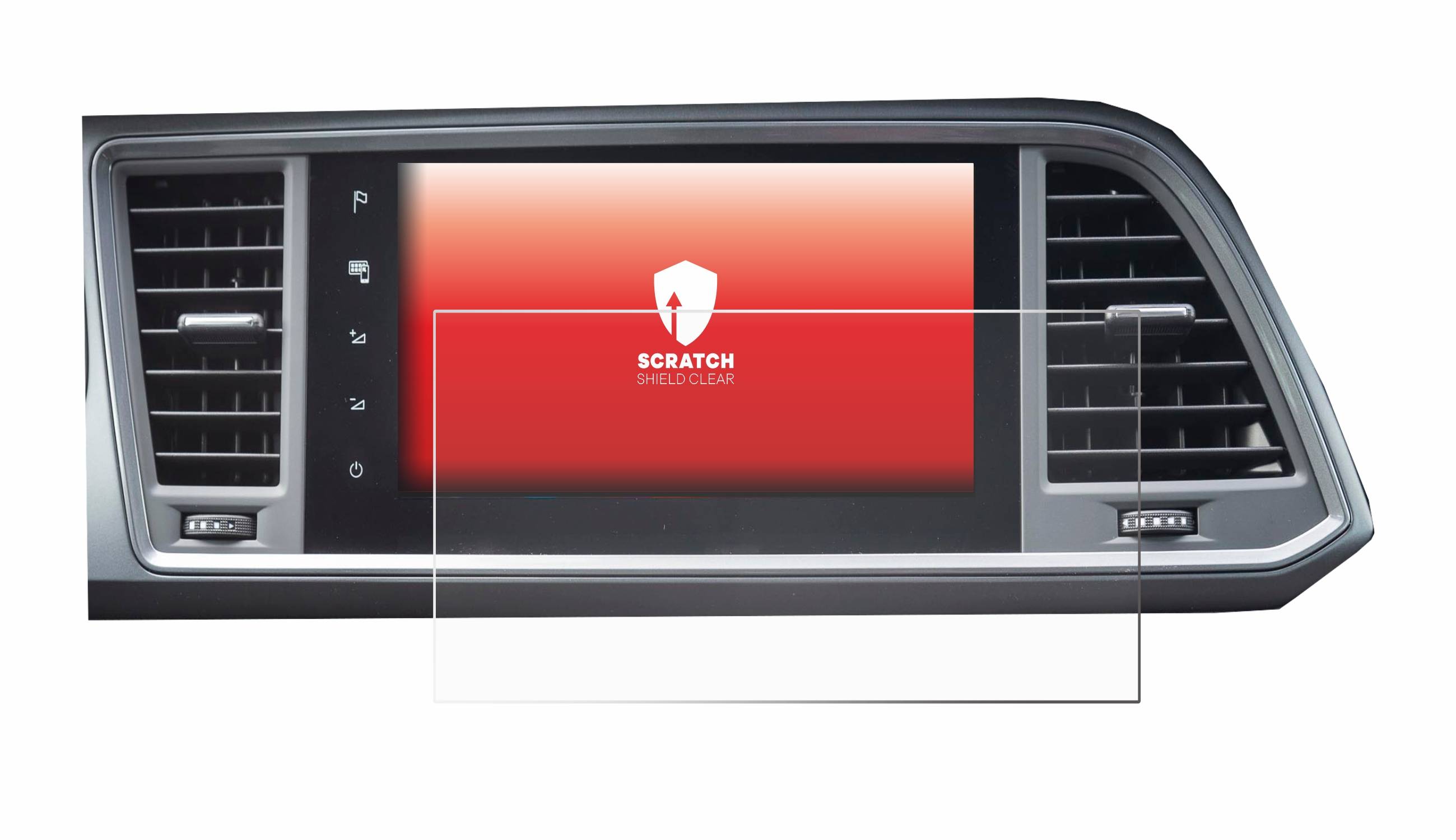 upscreen Scratch Shield Schutzfolie für Seat Ateca Style 2021 Infotainment System 9.2