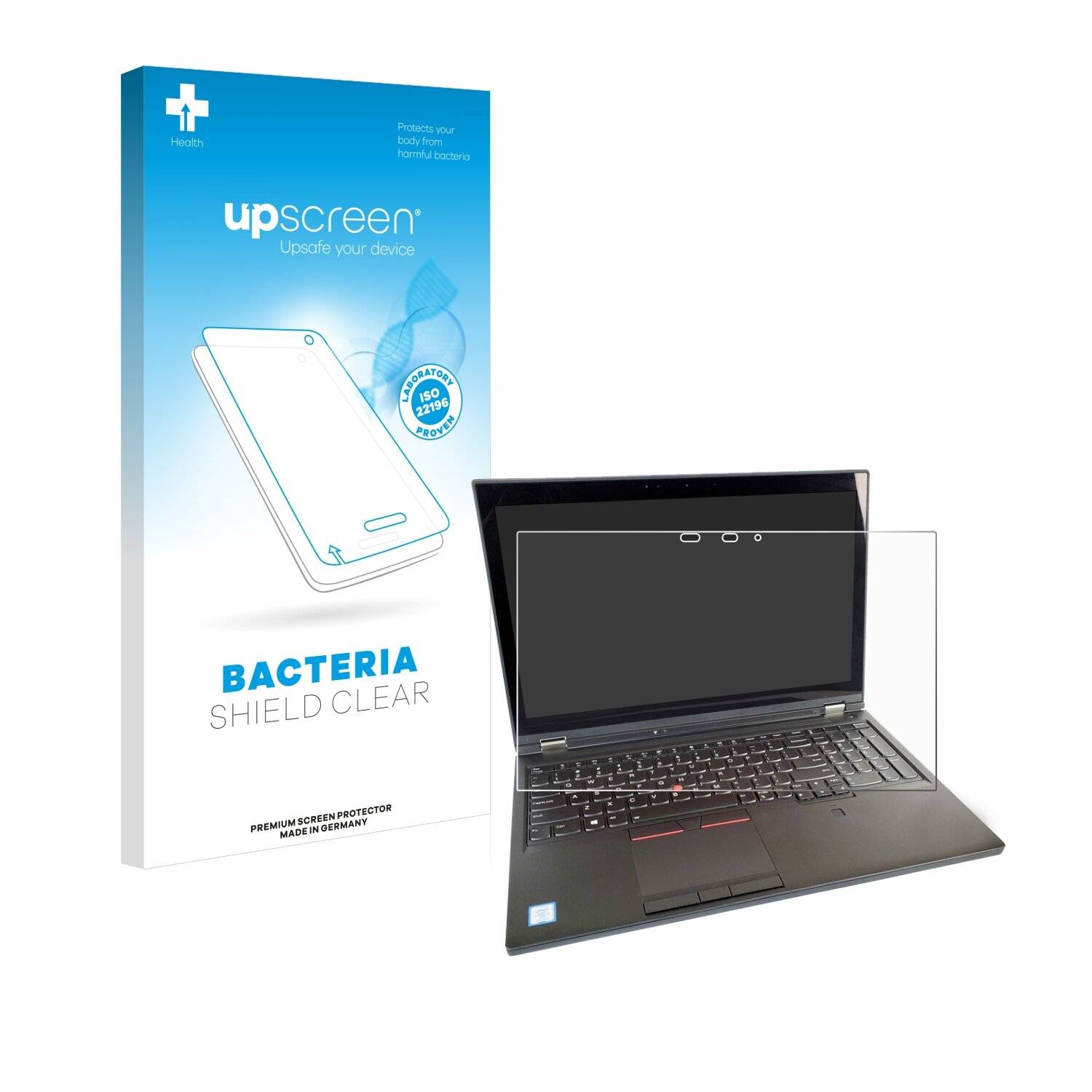 upscreen Bacteria Shield Schutzfolie für Lenovo ThinkPad P52 Touch Mobile Workstation -