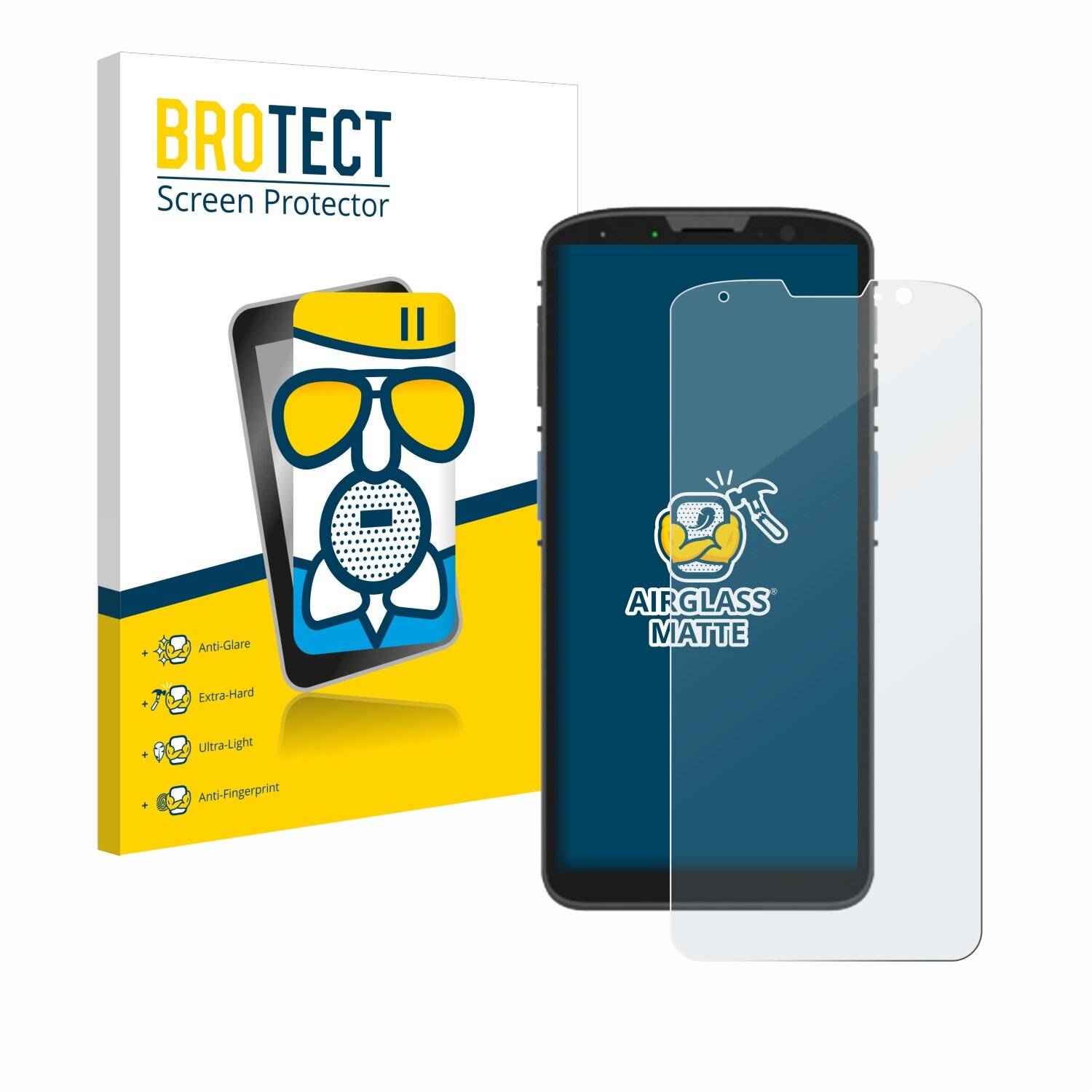 BROTECT AirGlass Matt Glas Panzer Folie für Unitech