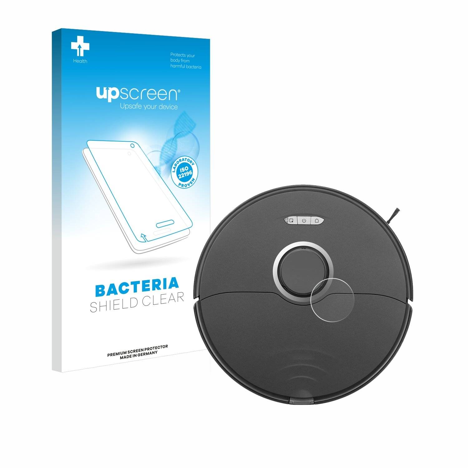 upscreen Bacteria Shield Schutzfolie für Roborock S8 Lidar Sensor (nur weißes Modell) -
