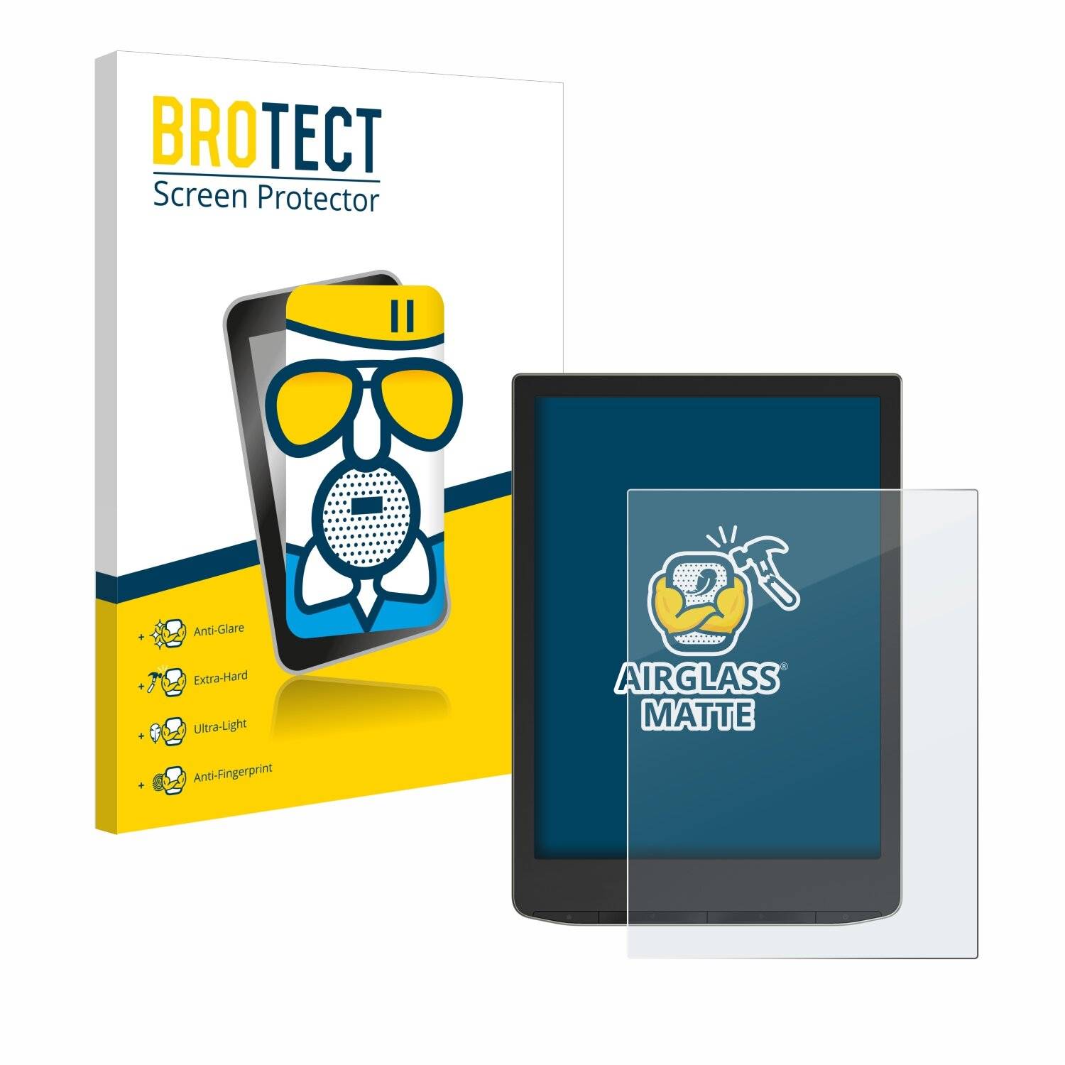 BROTECT AirGlass Matt Glas Panzer Folie für PocketBook InkPad Color