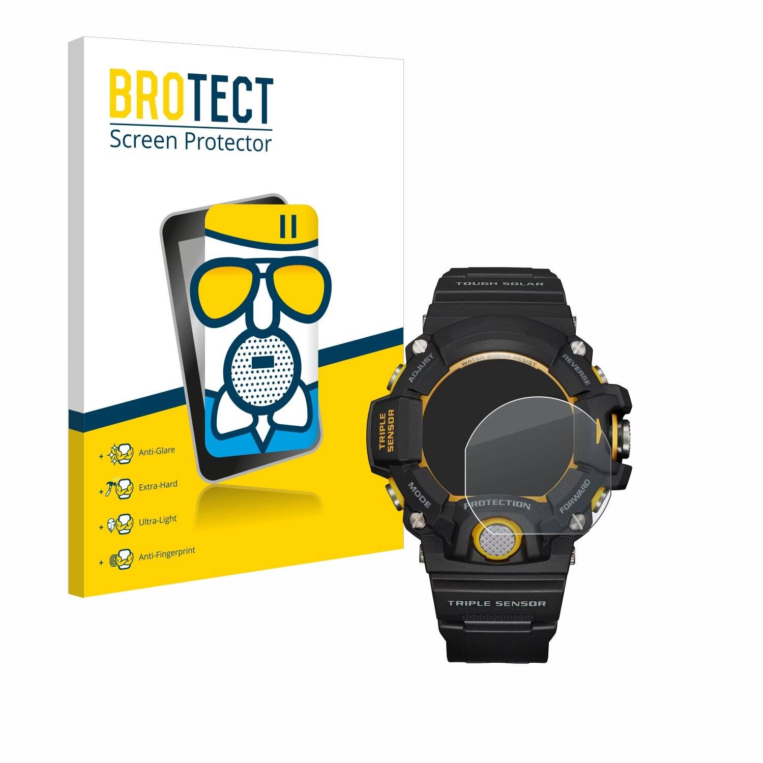 BROTECT AirGlass Matt Glas Panzer Folie für Casio G-Shock
