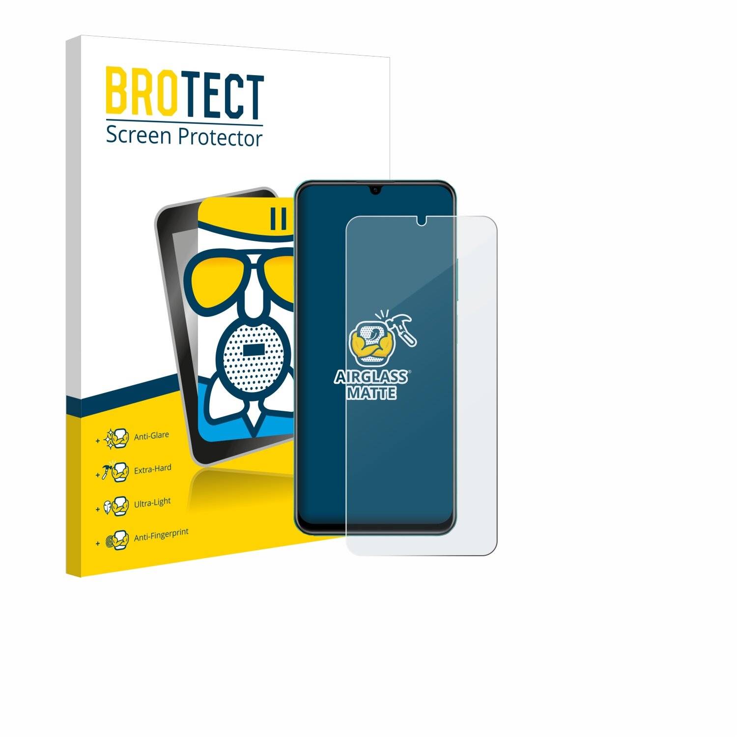 BROTECT AirGlass Matt Glas Panzer Folie für realme