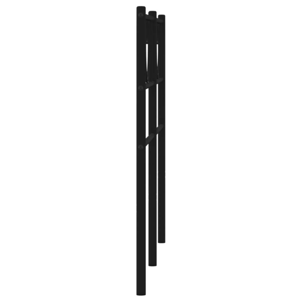 vidaXL Kopfteil Metall Schwarz 120 cm