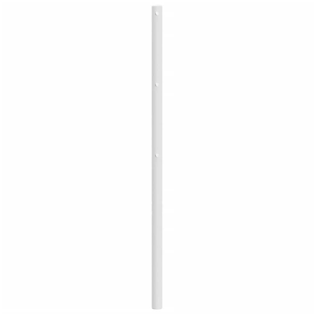vidaXL Kopfteil Metall Weiß 135 cm