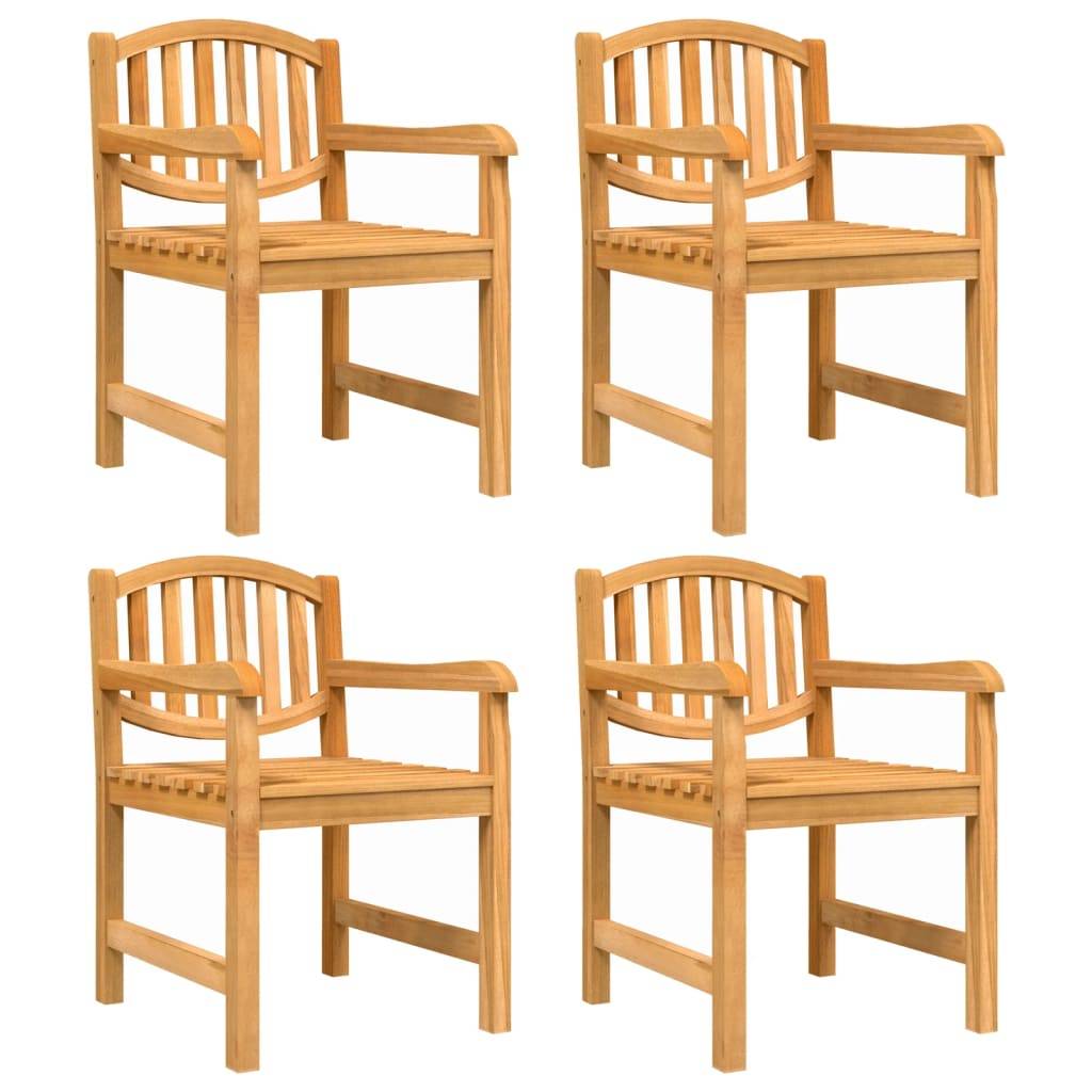 vidaXL 5-tlg. Garten-Essgruppe Massivholz Teak