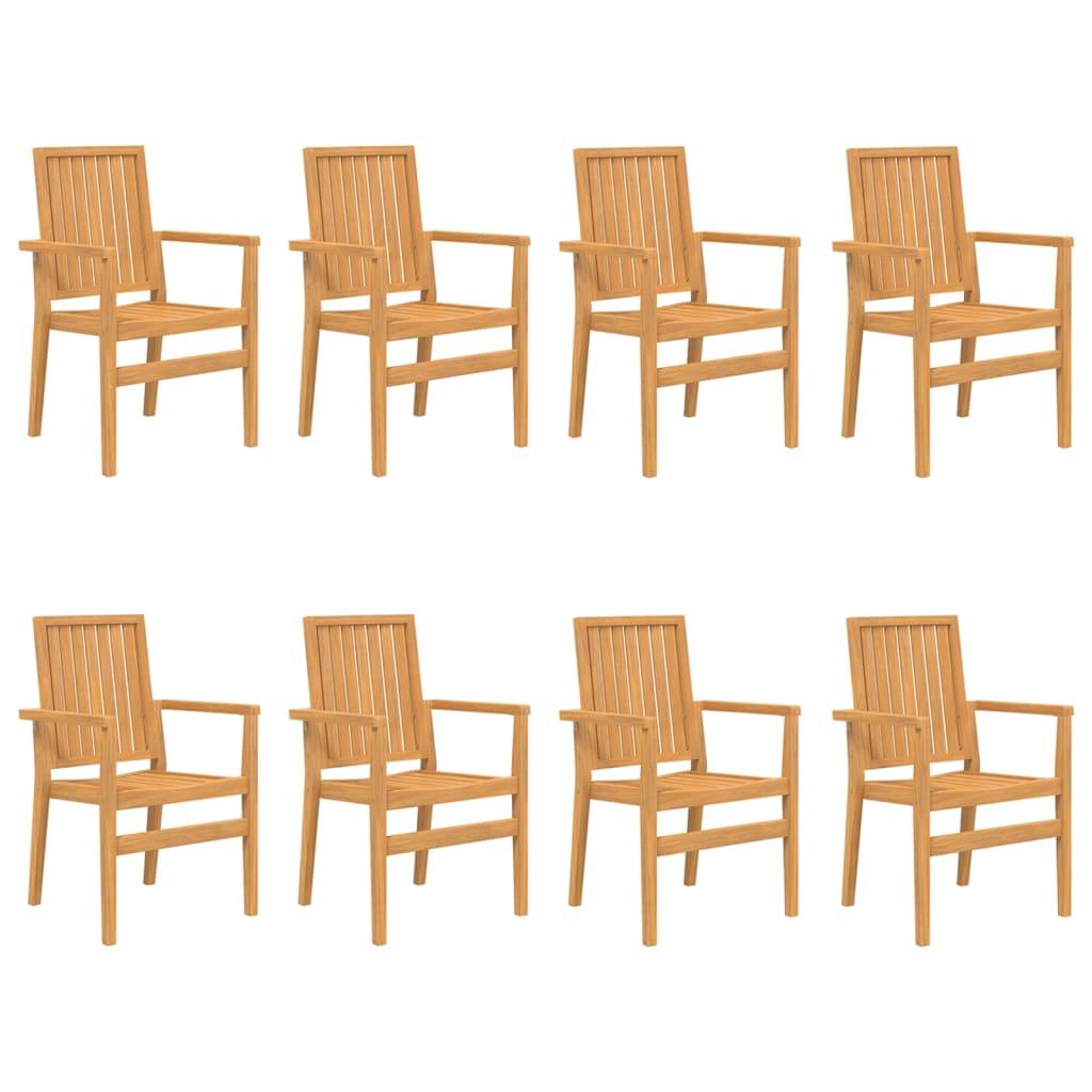 vidaXL 9-tlg. Garten-Essgruppe Massivholz Teak