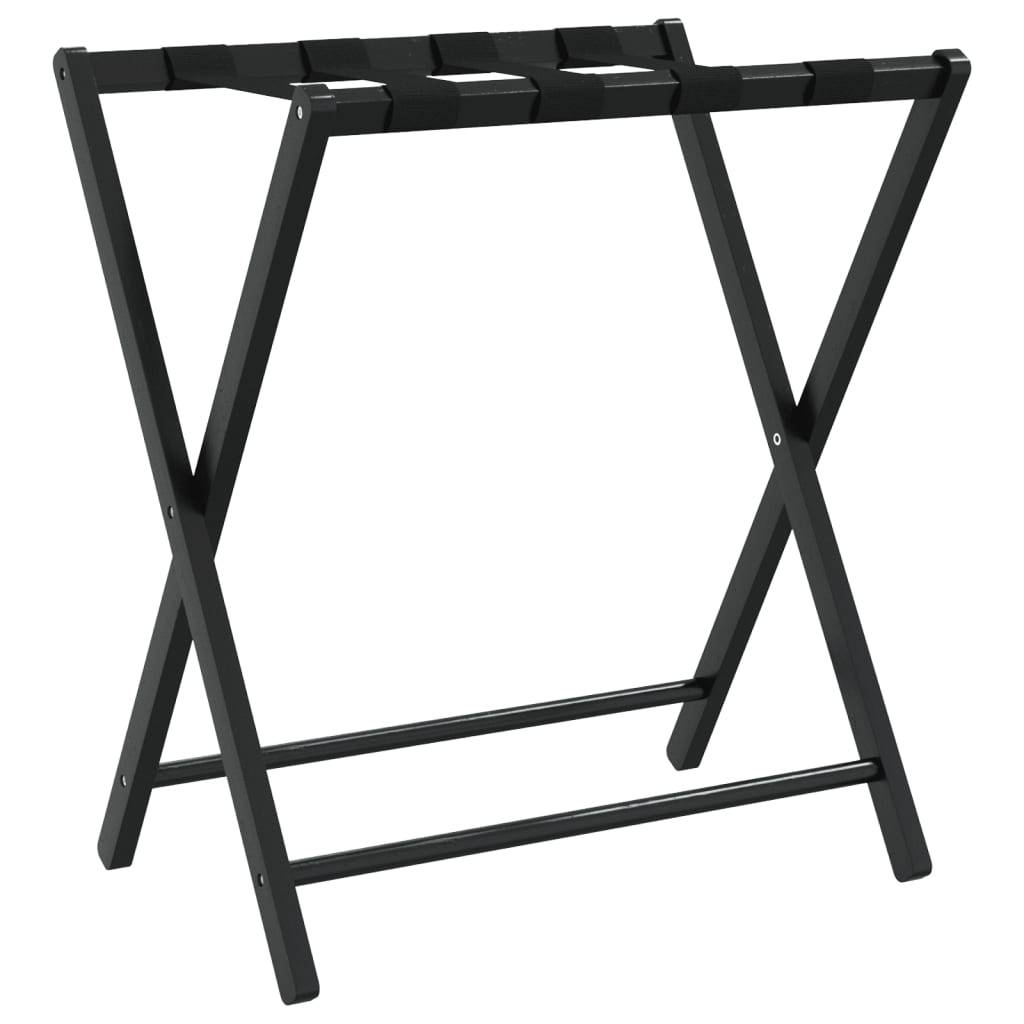 vidaXL Gepäckablage Schwarz 68,5x38x58 cm Bambus