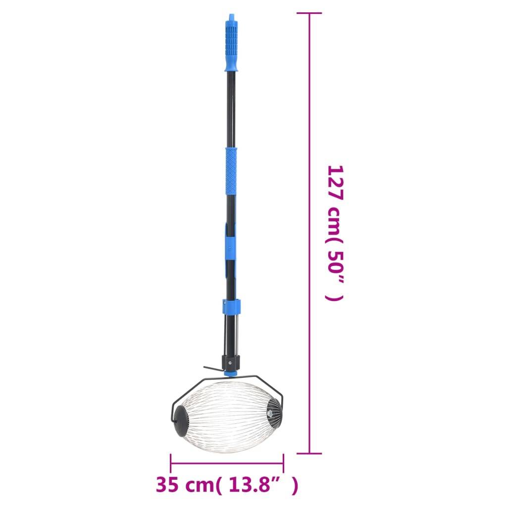 vidaXL Rollsammler Blau 127 cm Stahl