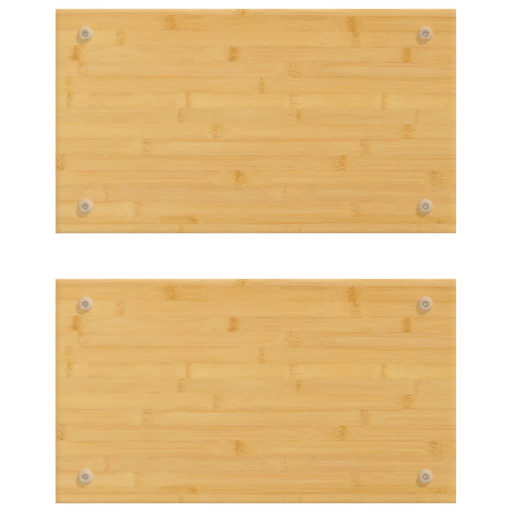 vidaXL Herdabdeckplatten 2 Stk. 50x28x1,5 cm Bambus