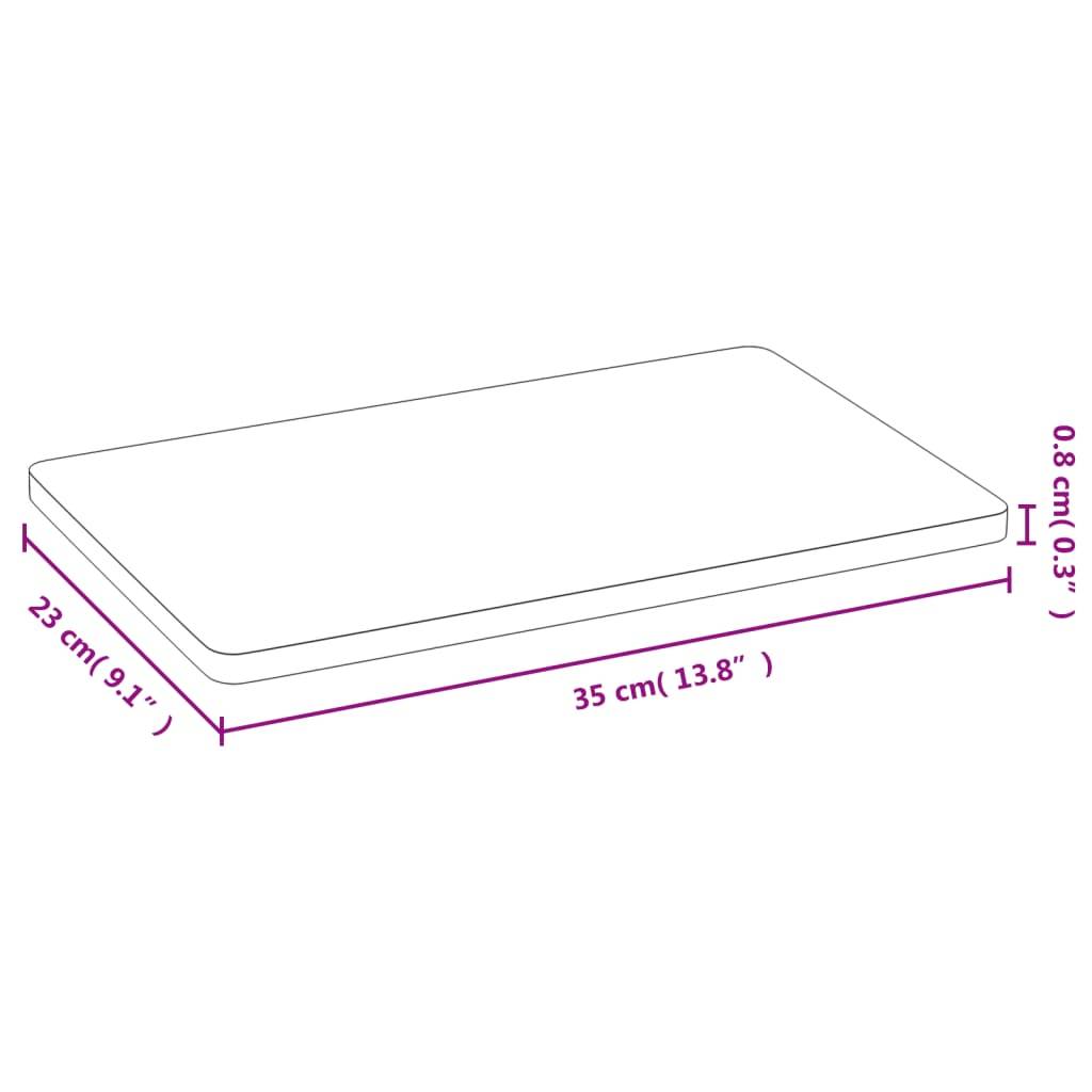 vidaXL Frühstücksbrettchen 6 Stk. 35x23x0,8 cm Bambus