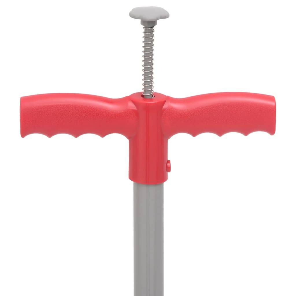 vidaXL Unkrautstecher Rot und Grau 93,5 cm Pulverbeschichteter Stahl