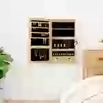 vidaXL Spiegel-Schmuckschrank mit LED-Beleuchtung Wandmontage vidaXL Spiegel-Schmuckschrank mit LED-Beleuchtung Wandmontage