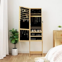 vidaXL Schmuckschrank mit Spiegel & LED-Beleuchtung Freistehend vidaXL Schmuckschrank mit Spiegel & LED-Beleuchtung Freistehend