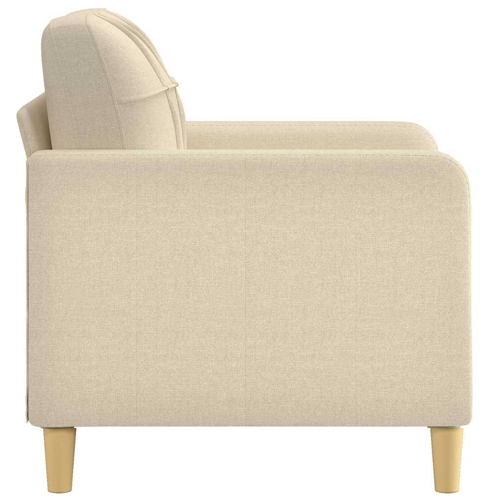 vidaXL Sofasessel Creme 60 cm Stoff
