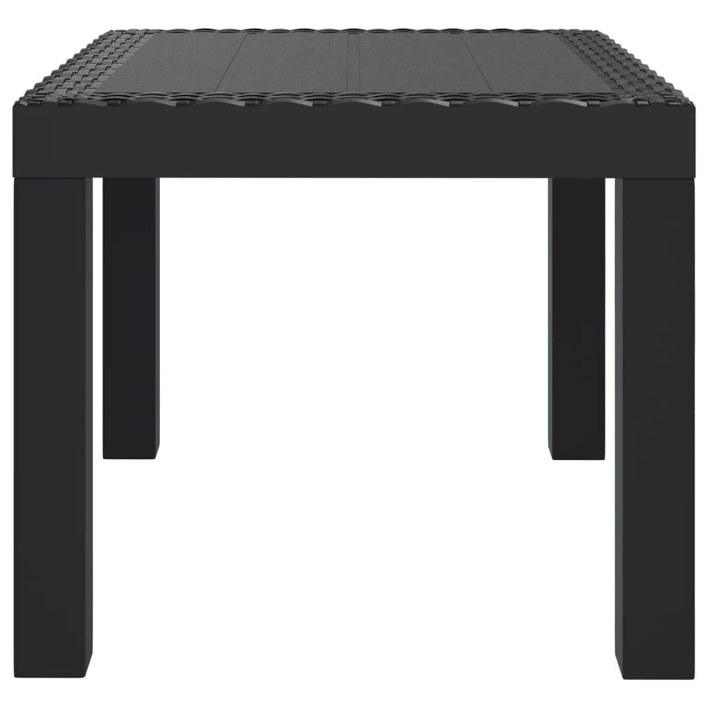 vidaXL Gartentisch Anthrazit 59x47x40 cm PP