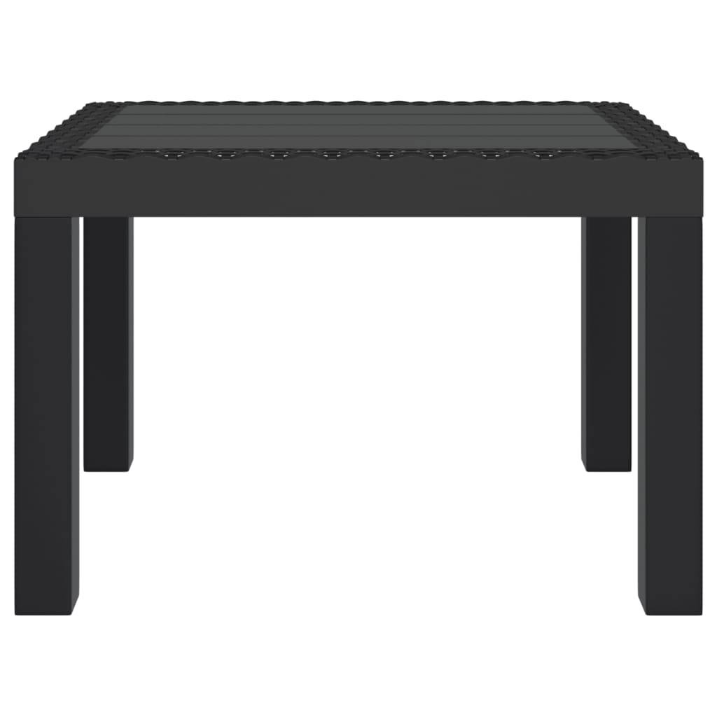 vidaXL Gartentisch Anthrazit 59x47x40 cm PP