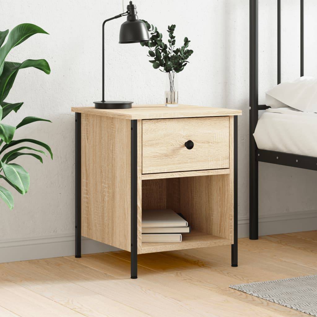 vidaXL Nachttisch Sonoma-Eiche 40x42x50 cm Holzwerkstoff