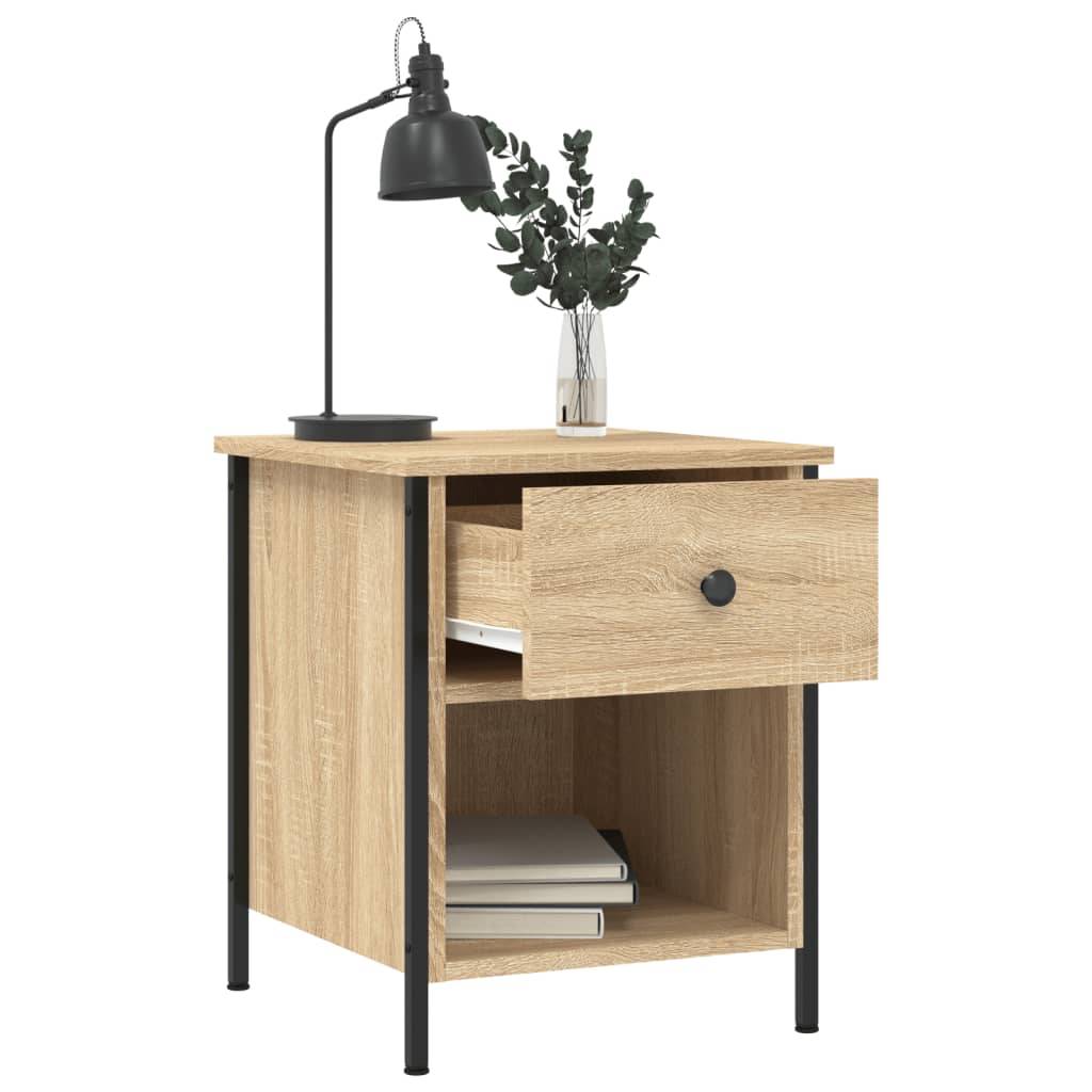 vidaXL Nachttisch Sonoma-Eiche 40x42x50 cm Holzwerkstoff