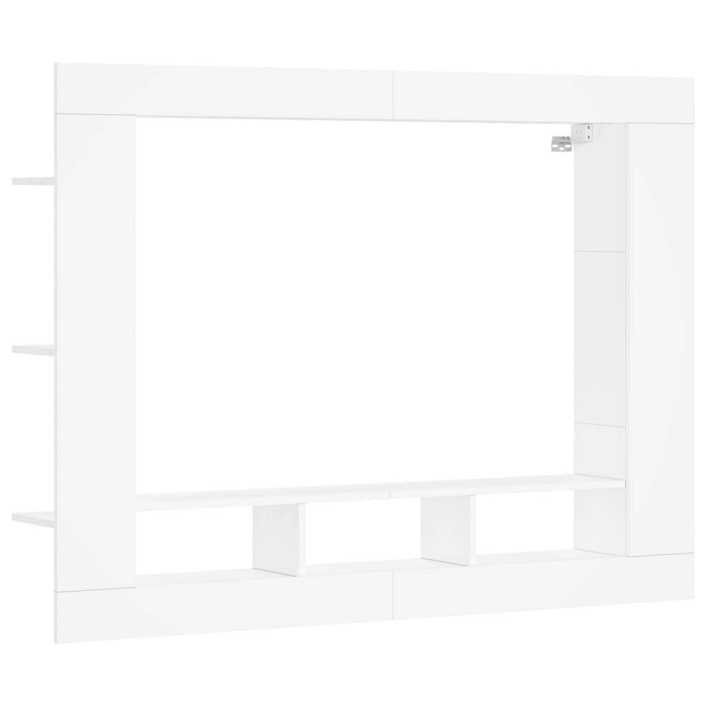 vidaXL TV-Schrank Weiß 152x22x113 cm Holzwerkstoff