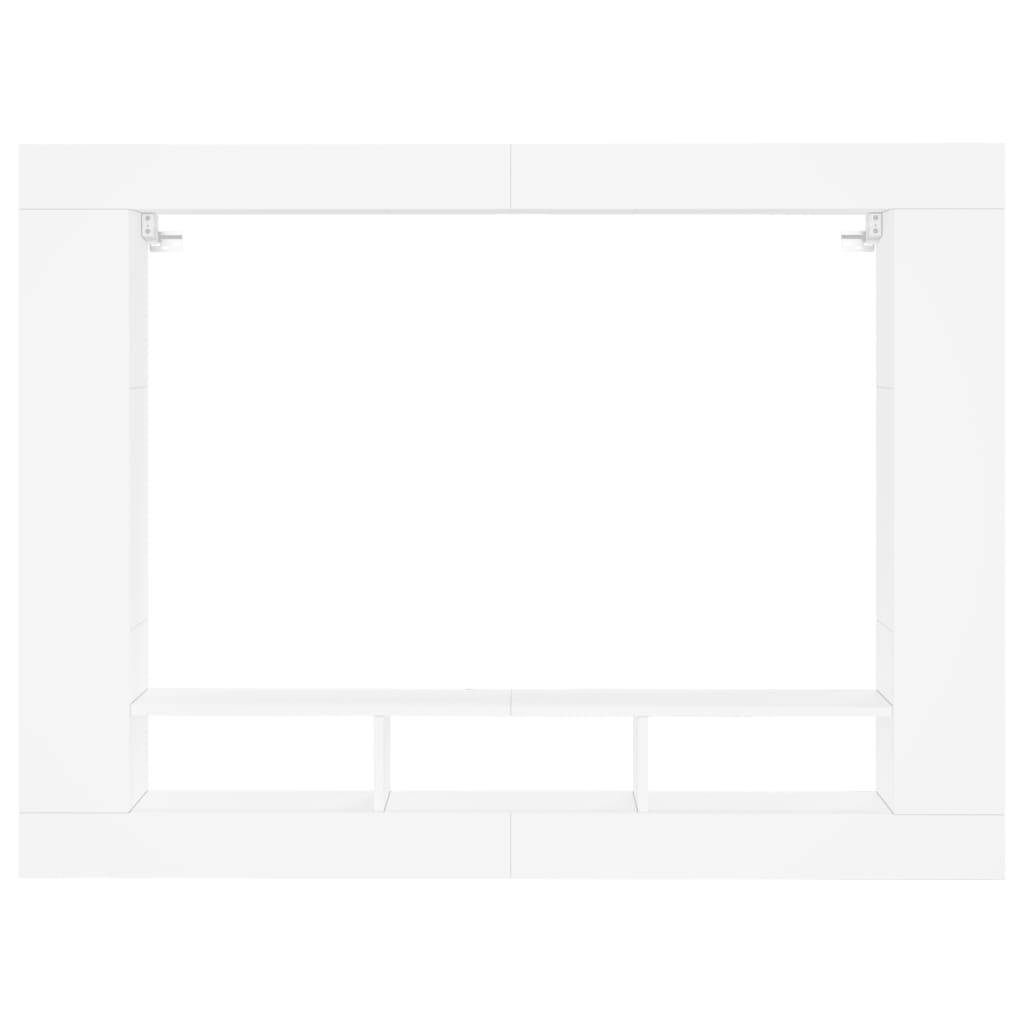 vidaXL TV-Schrank Weiß 152x22x113 cm Holzwerkstoff