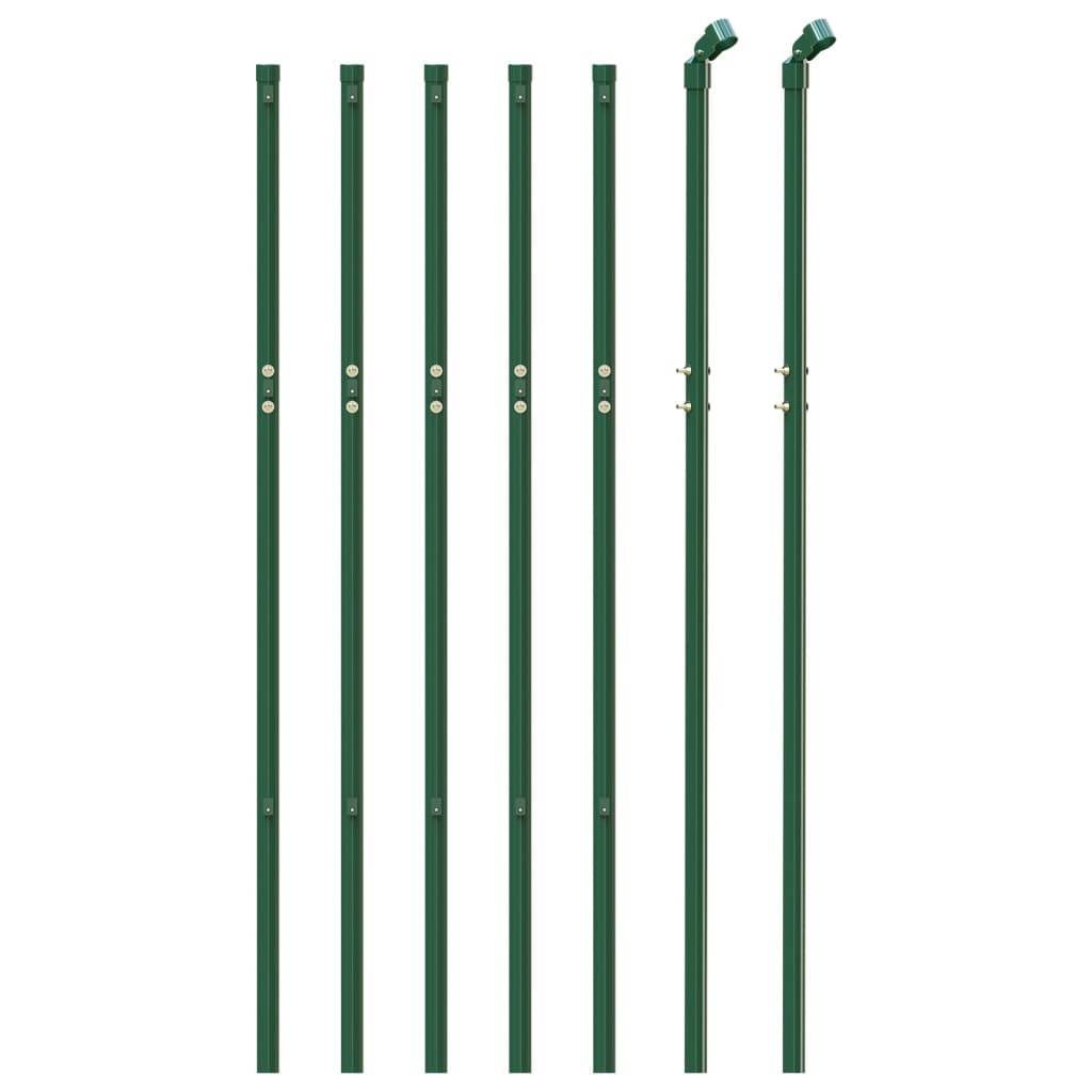 vidaXL Maschendrahtzaun Grün 1,1x10 m