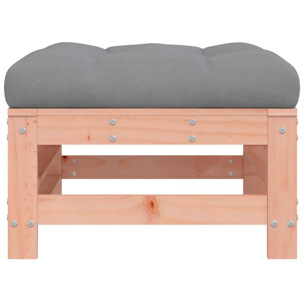 vidaXL Gartenhocker mit Kissen Massivholz Douglasie