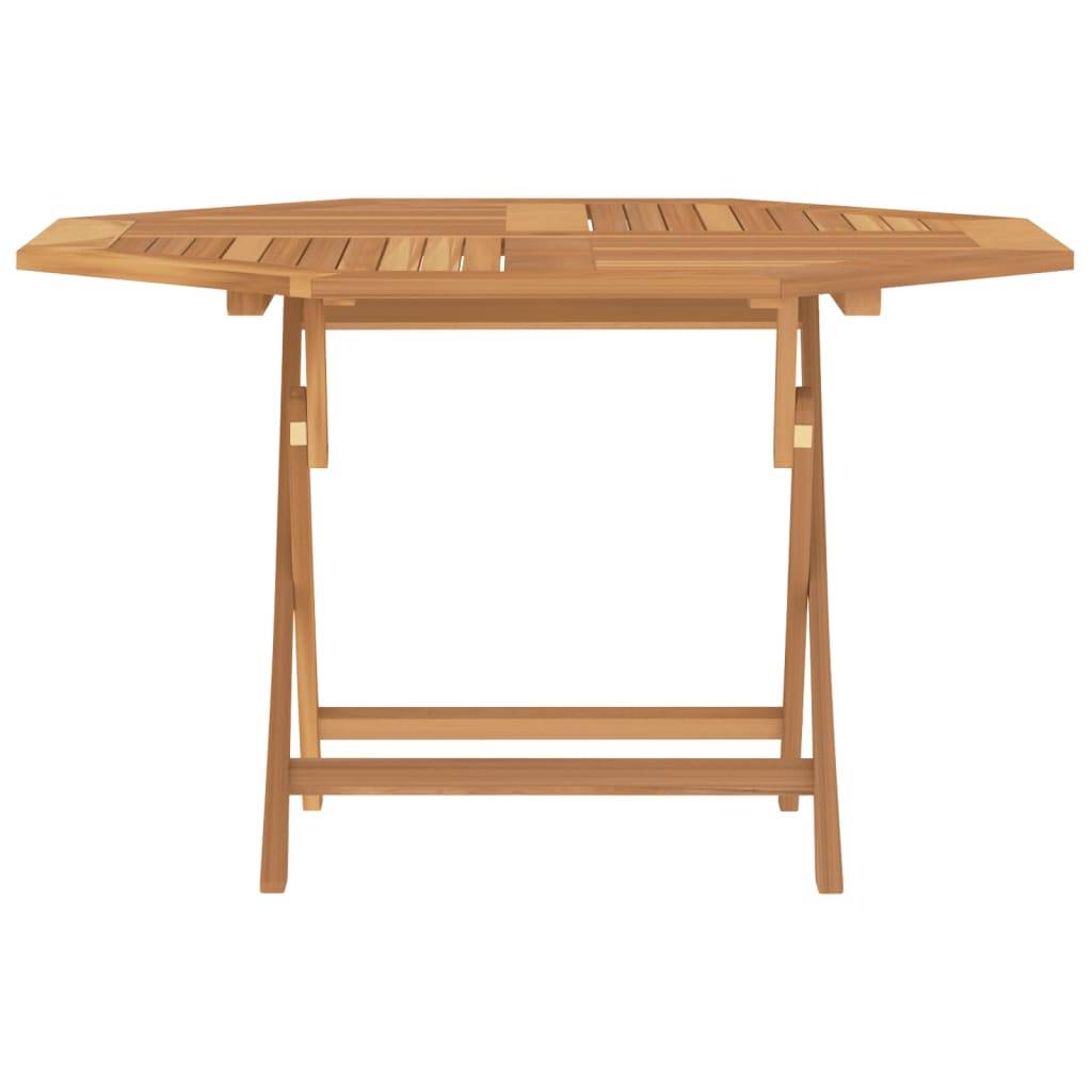 vidaXL Gartentisch Klappbar 110x110x75 cm Massivholz Teak